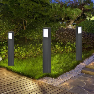 HUAYI Cheap Price Aluminum E26 E27 IP54 Waterproof 60w Lawn Pillar Light Outdoor Garden Lamp