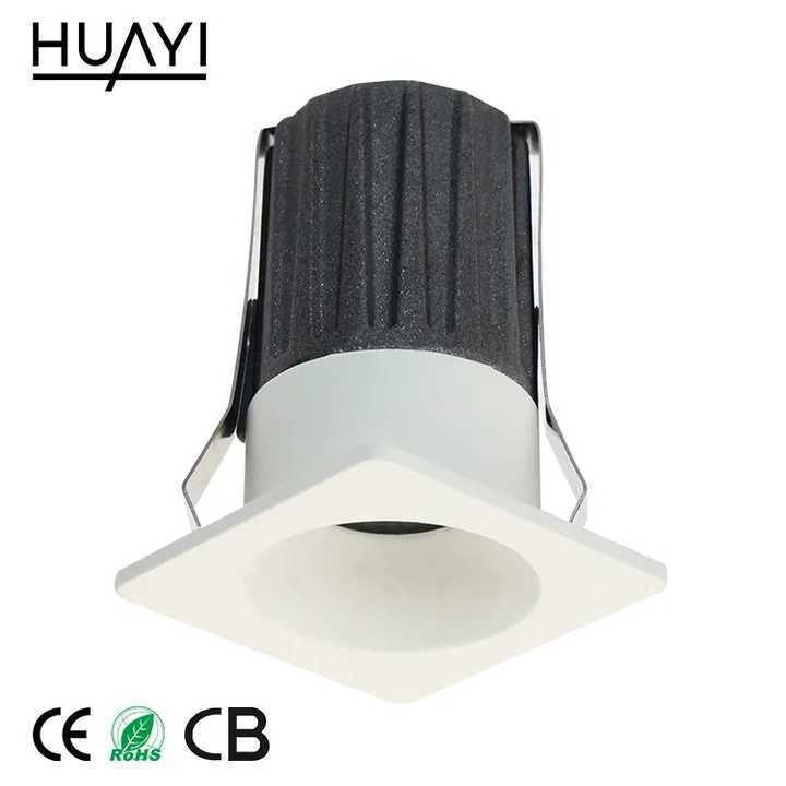 HUAYI Modern European Low Profile Square LED Ceiling Downlight For Living Room