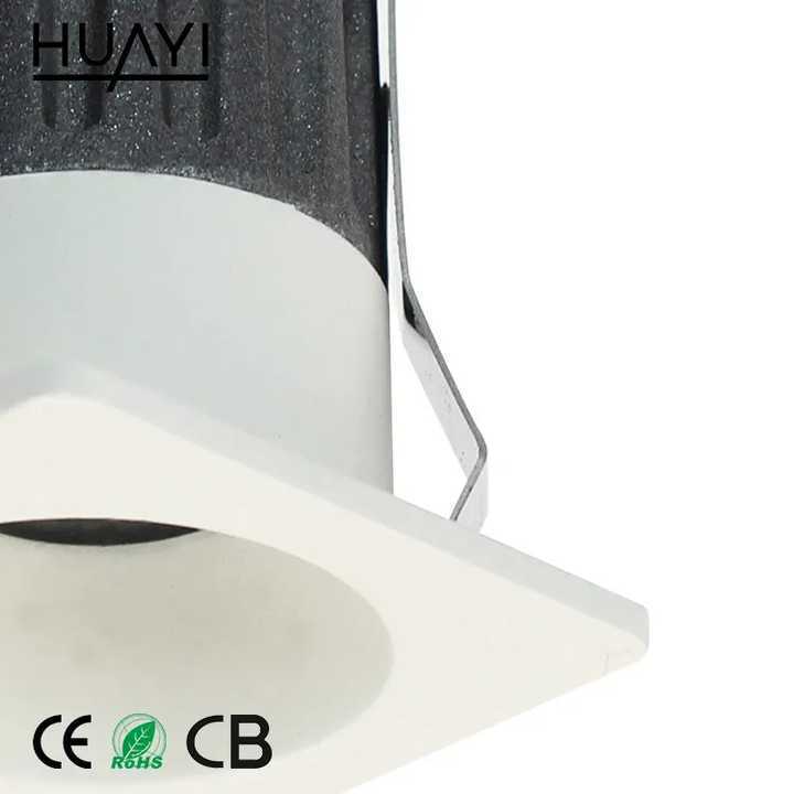 HUAYI Modern European Low Profile Square LED Ceiling Downlight For Living Room