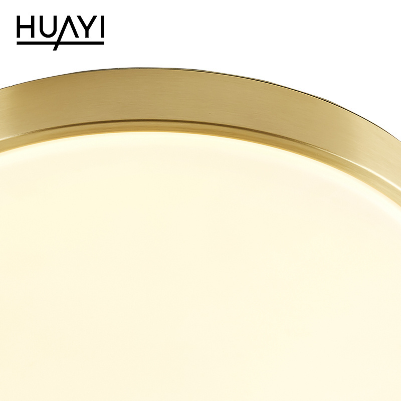 HUAYI New Arrival Nordic Round 18w 24w Surface Mounted House Bedroom Lamp Modern LED Ceiling Light