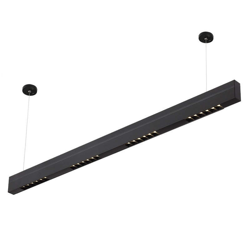 HUAYI CE Aluminum IP20 Black Smd 3030 20w 40w Led Linear Pendant Light Fixture