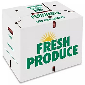 Custom Weather Resistant Produce Boxes1 1/9 Bushel fresh vegetables and fruits produce boxes