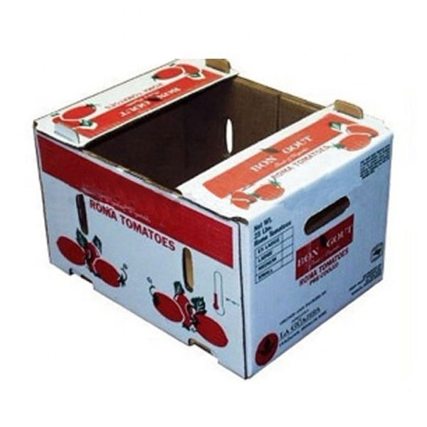 Custom eco friendly corrugated carton box Fresh cherry tomato packing boxes