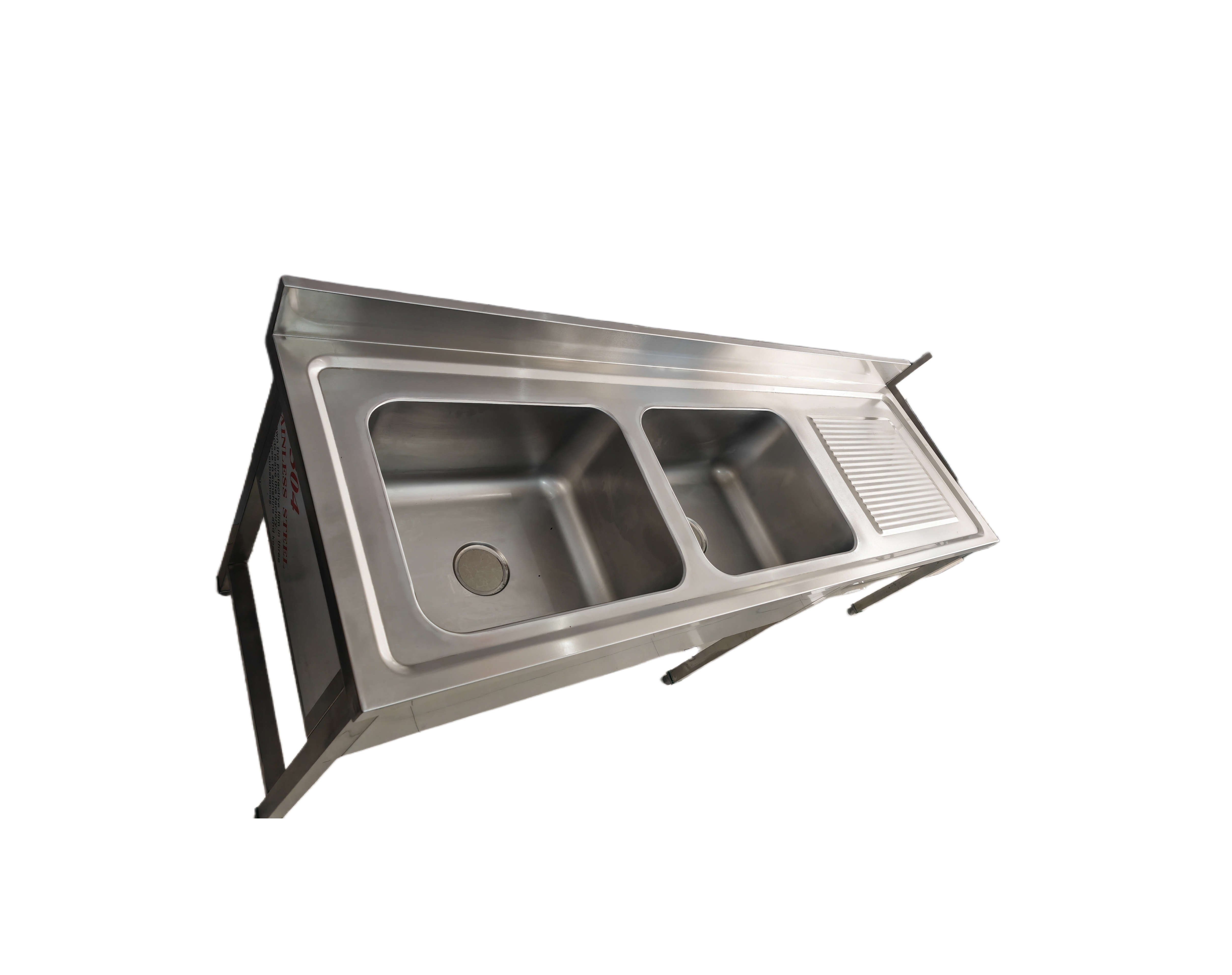 european style double drainboard kitchen sinks  stainless steel commercial kitchen