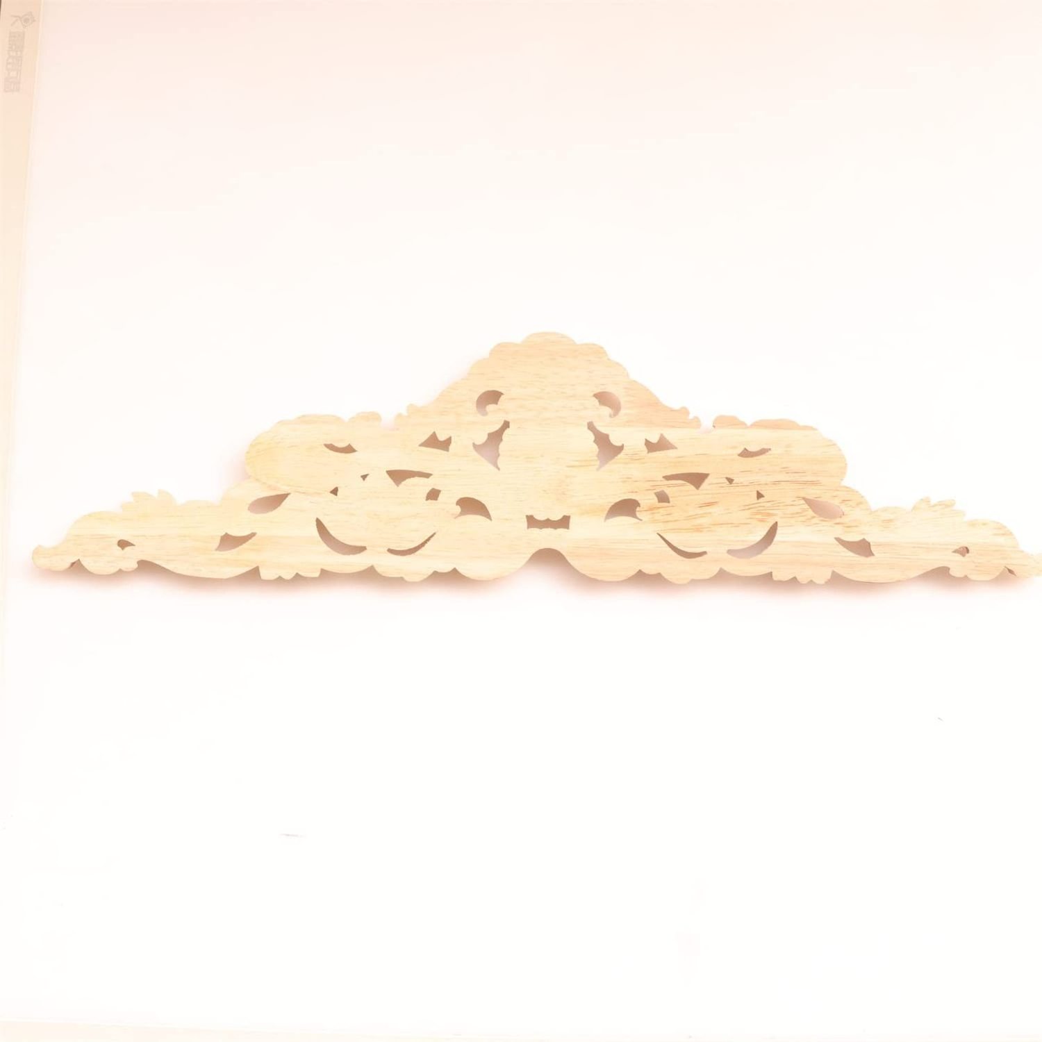 Wood Appliques Onlays Decorative Solid Wood Decal Wood Carving Large Size Furniture Decoration Carving Door Carving