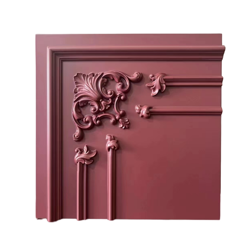 Wood Appliques Onlays corner wooden moldings Decal for Cabinet Bed Wall Ceiling Frame Corner Decoration Wood Onlay