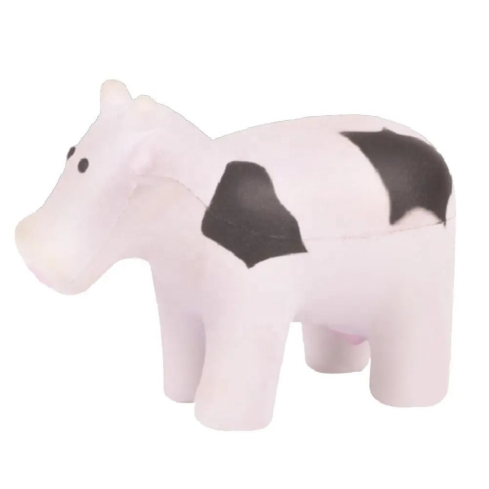 2023 Advertising Milk Cow Stress Toys/Promotional PU foam Milk Cow Stress ball/Custom logo Milk Cow Stress reliever Antistress