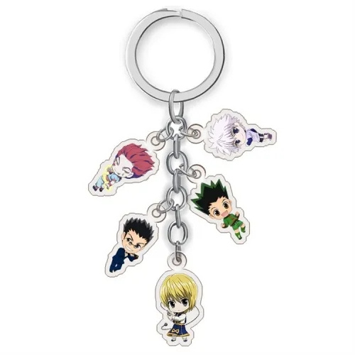 16 Styles Anime Jewelry Hunteres x Hunteres Keychain Necklace GON FREECSS License Pendant Keyring Holder Key Chain