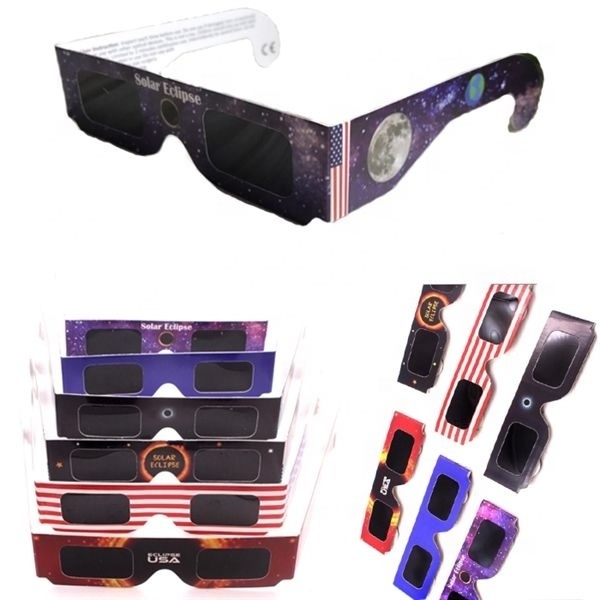 2024 New product 3d glasses diffraction lens UV380 UV400 A solar eclipse see The sun curly drum Polarized light Uv protection