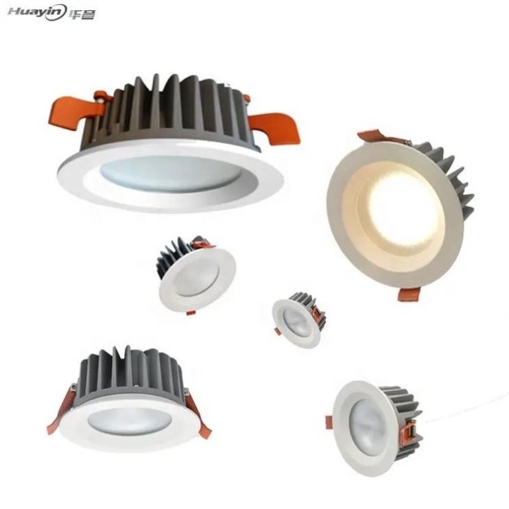 White 6 Inch Recessed Mounted Round Led Downlight Ceiling Downlight For Living Room Bedroom Hallway