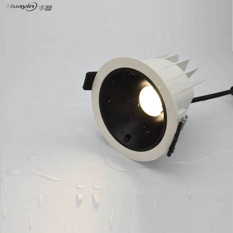 90 97Ra 5 years  IP67 Shower Bathroom round IP65 outdoor Spotlight 9W 15W 18W 20W 40W recessed COB led waterproof downlight rgb