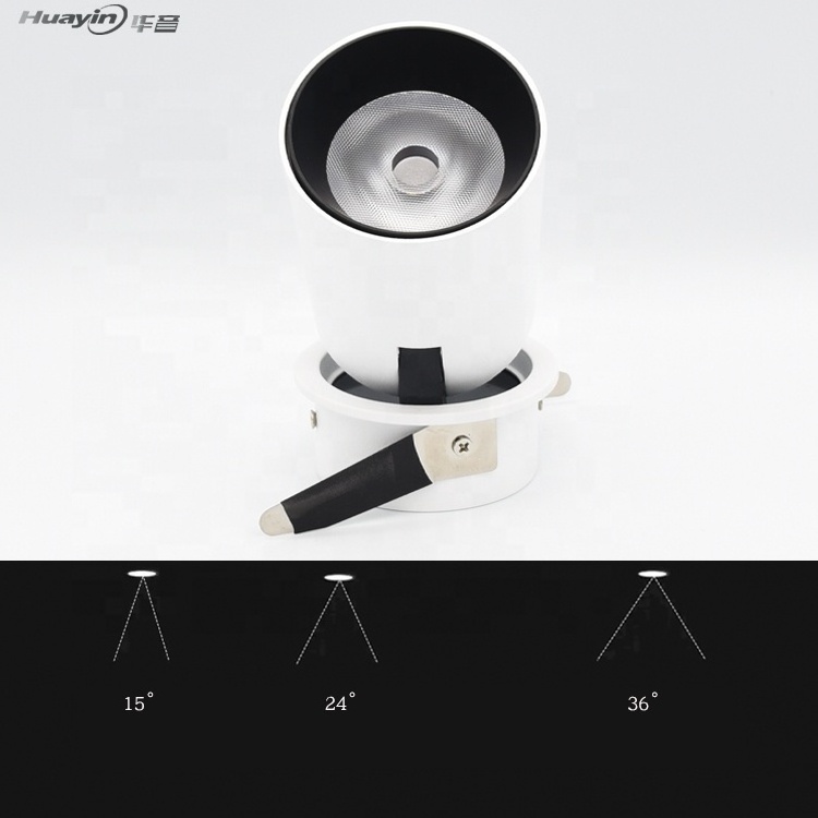 Mini indoor decorative Arbitrary adjustable small narrow beam angle surface mounted Trunk light Wall lamp spotlight  for hunting