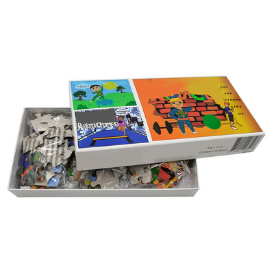 Free Sample 48 pieces Paper Printing Machine Children's Custom Jigsaw Puzzles