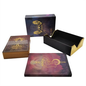 Wholesale Luxury Gold Stamping Paper Trading Oracle Deck Tarot Playing Cards Custom Logo Printed Poker Card