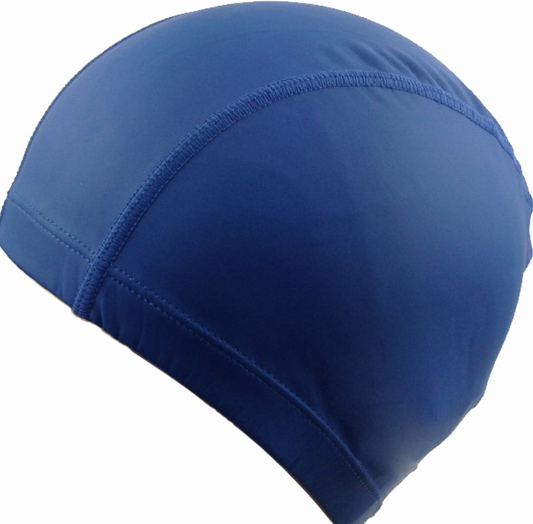 Quick dry flexible polyester pu fabric printing swim cap