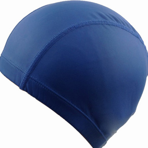 Quick dry flexible polyester pu fabric printing swim cap