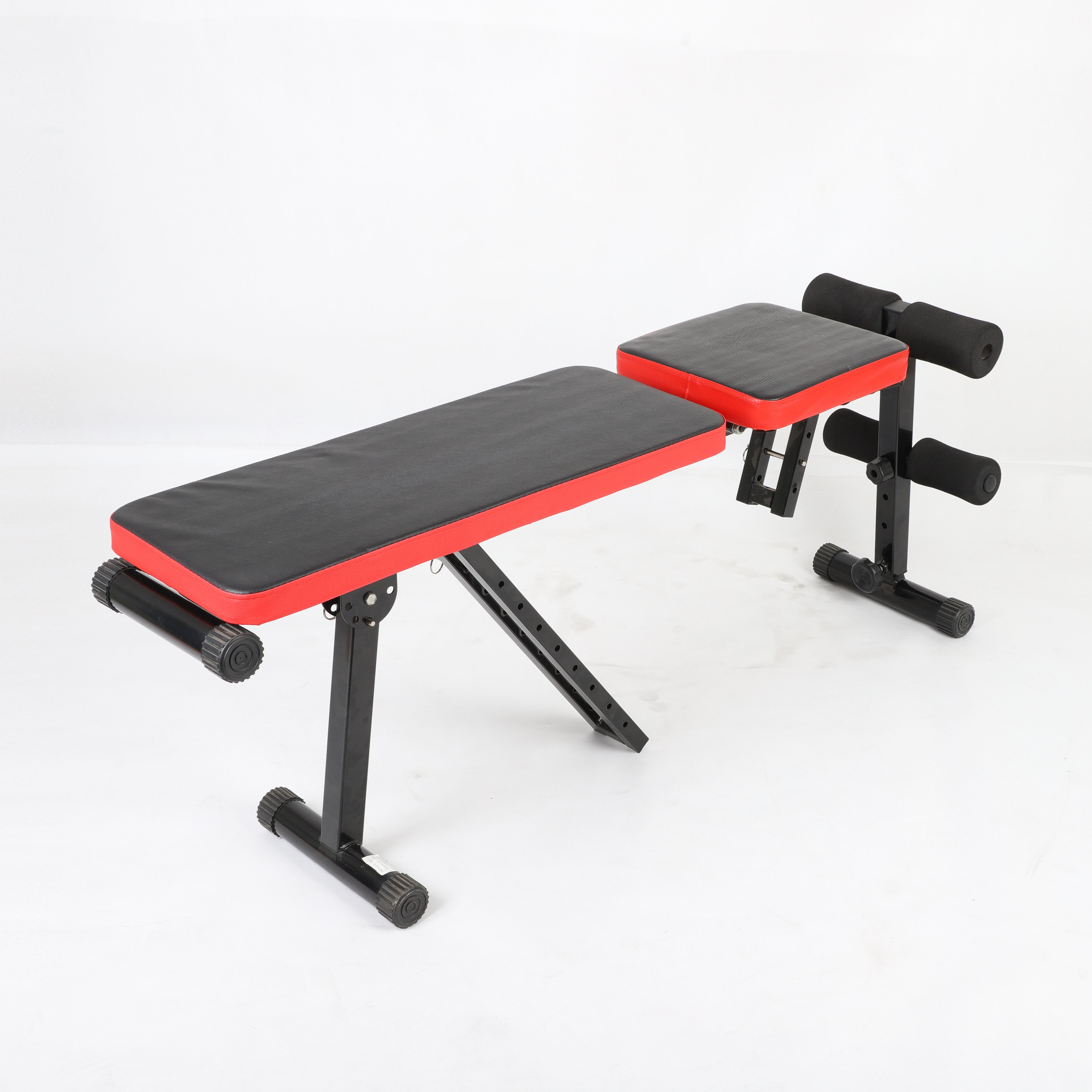 New Design Red Bench With Wood Slats Cast Iron Bench