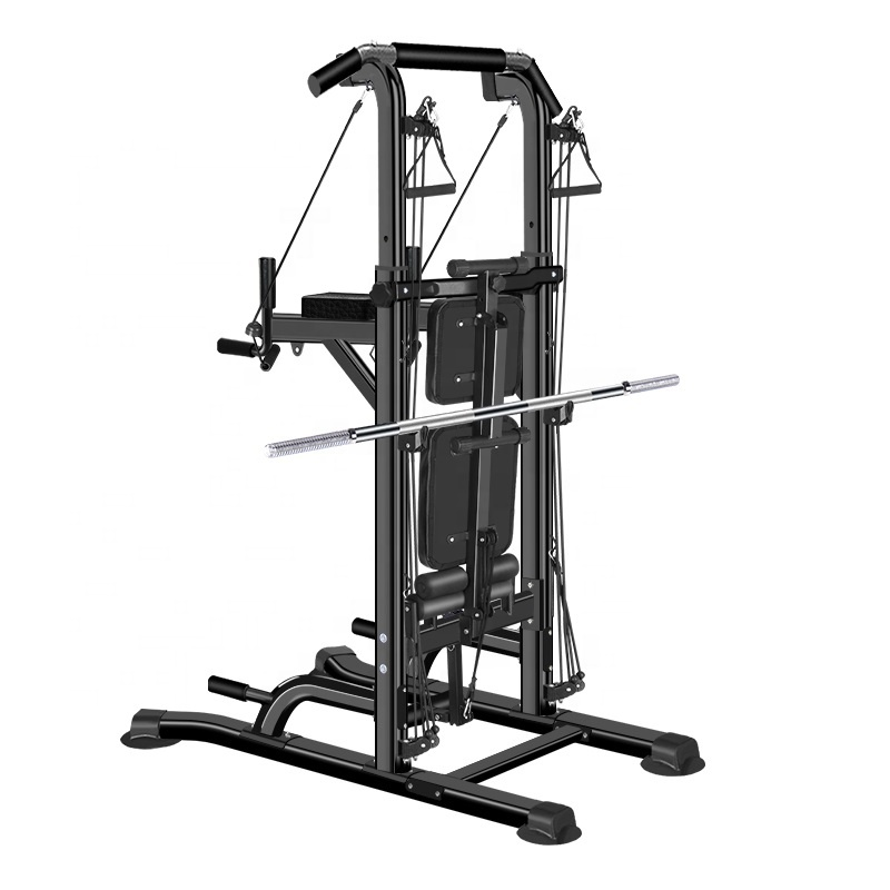 Bodybuilding Training Gym Equipment Red Color Multi Strength Fitness Trainer Customized indoor POWER TOWER Steel Pull Up Station