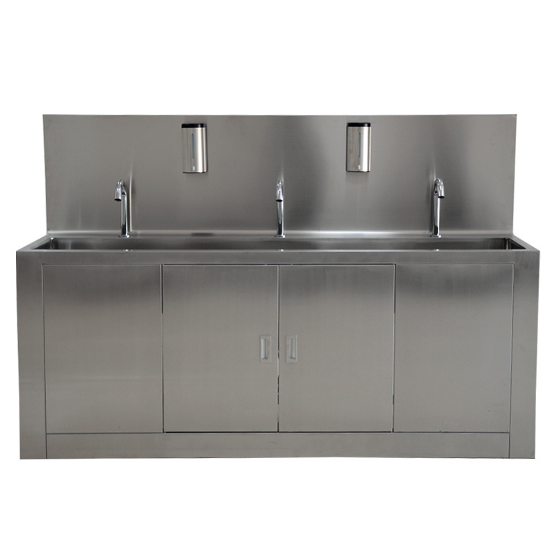 Customized 304 Modern Chinese Restaurant free standing stainless steel sink cabinet