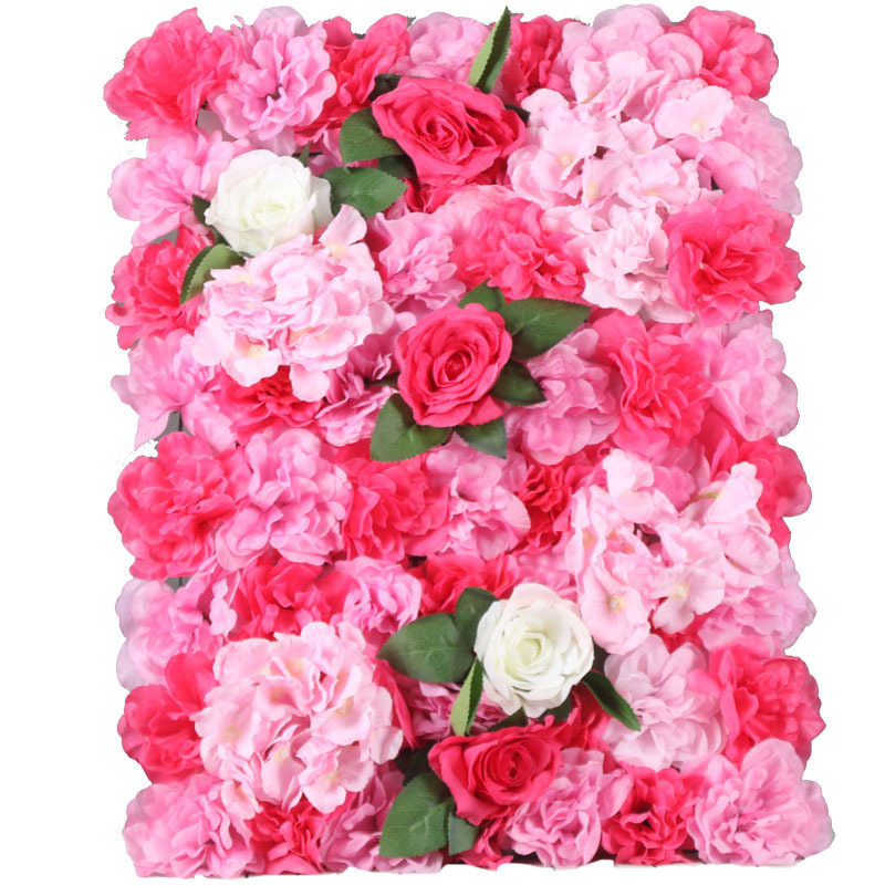 3D Wedding Christmas Decorative Artificial Flowers Wall Panels for stick on the wall manufacturer