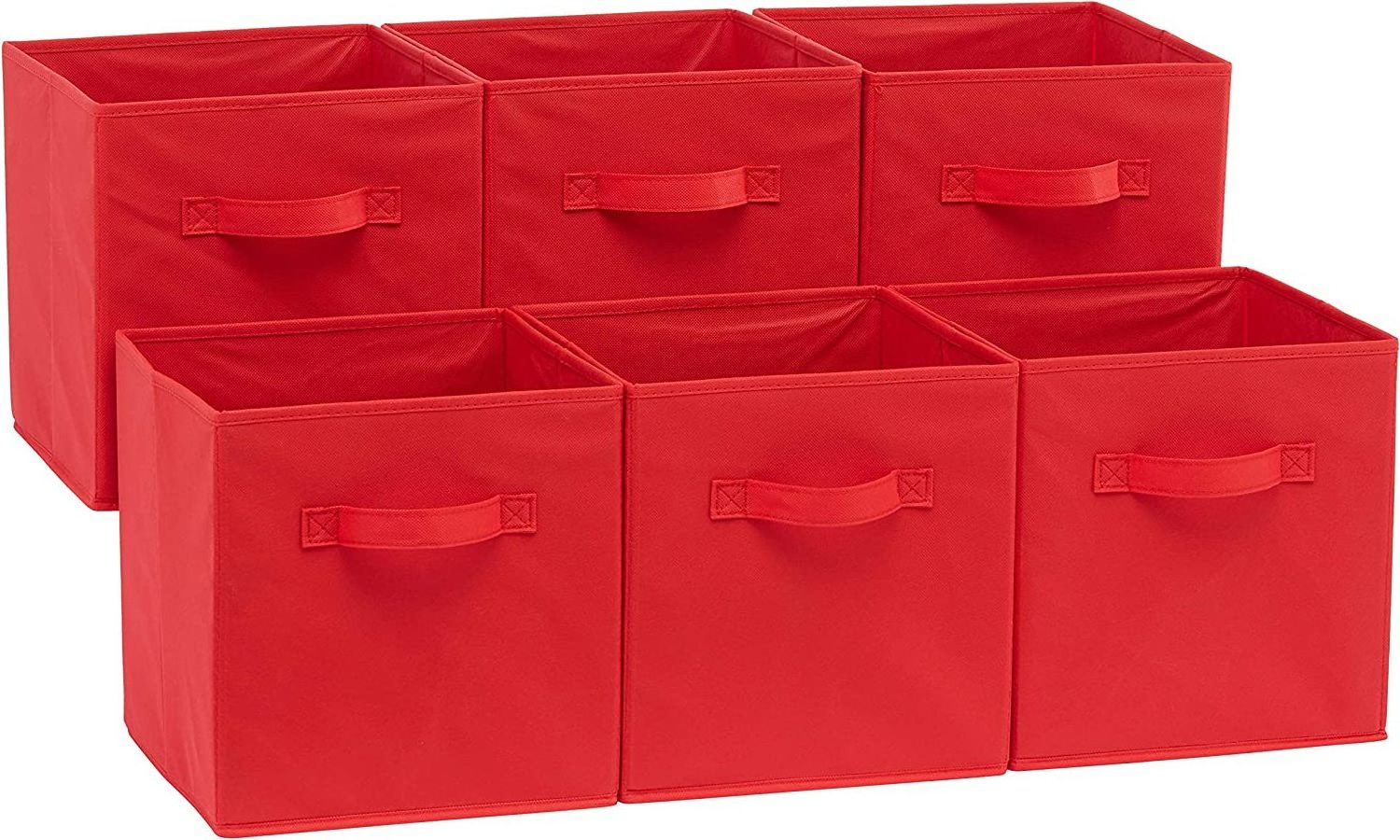 Fabric Storage Cubes Organizer with Handles storage basket Pack of 6