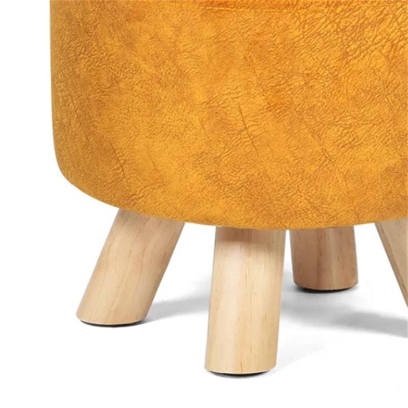 High quality modern round 4 leg footstool kids pouf stool