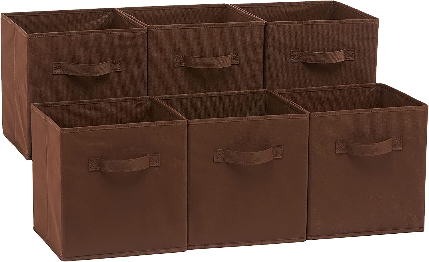 Fabric Storage Cubes Organizer with Handles storage basket Pack of 6