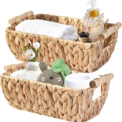 New Eco-friendly Natural Hand-Woven Gift Water Hyacinth basket