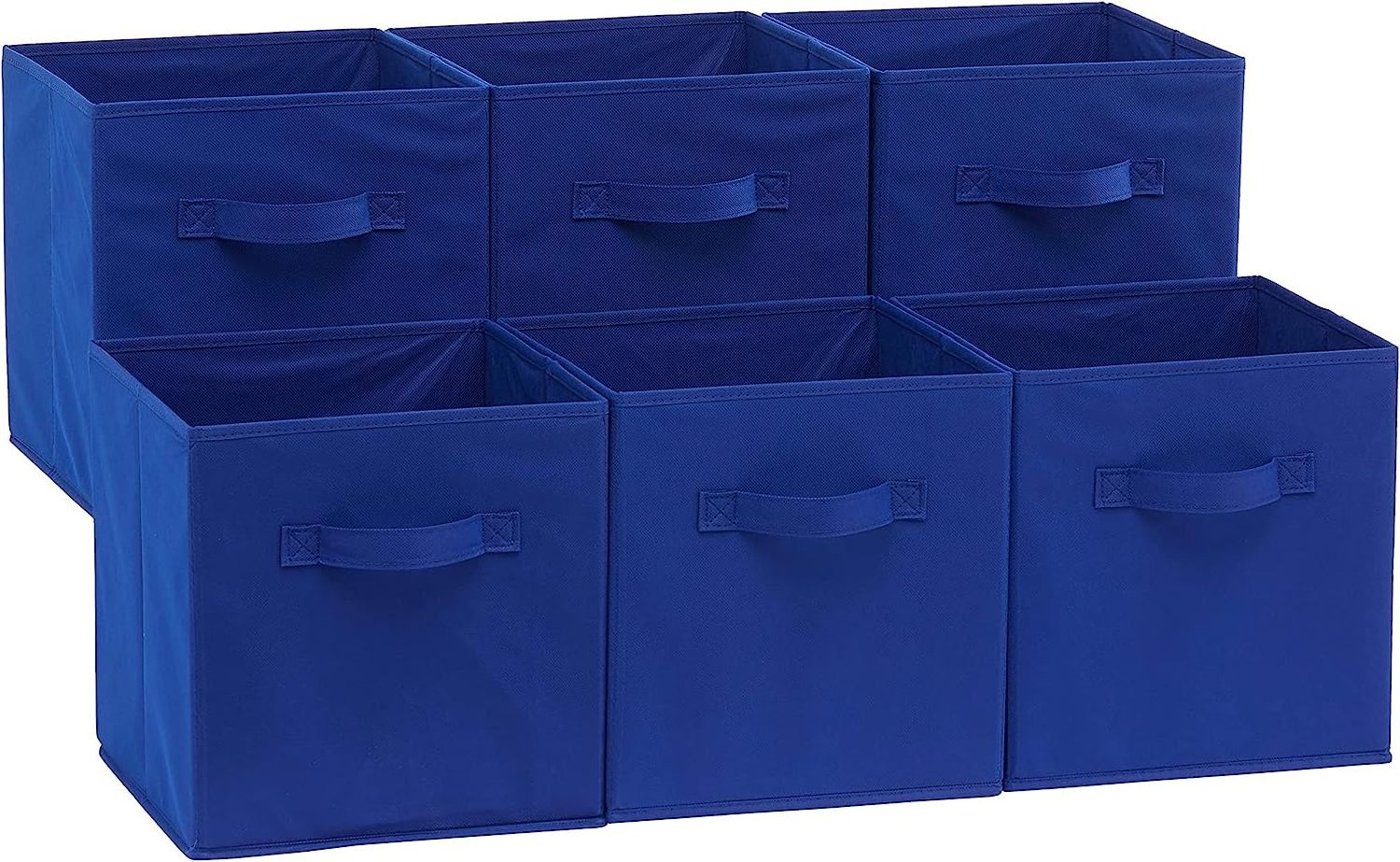 Fabric Storage Cubes Organizer with Handles storage basket Pack of 6