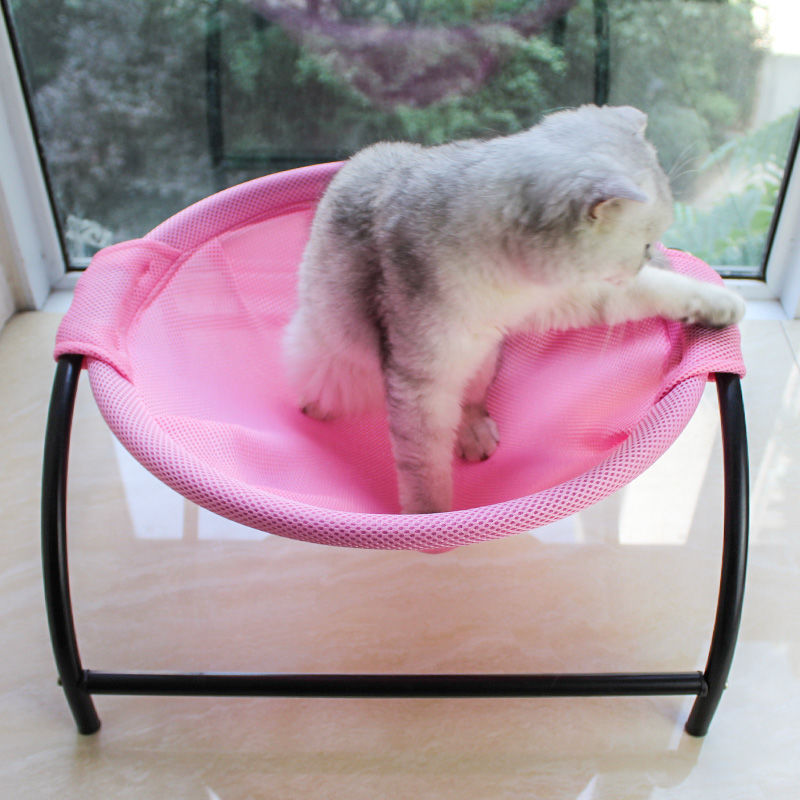 Easy Assembly Detachable Excellent Breathability Indoors Outdoors Cat Bed Pet Hammock Bed