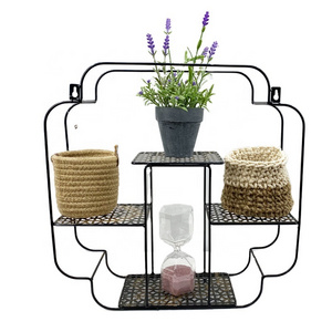 New Style Iron Wire Wall Hanging Multifunctional Sotrage Bathroom Wall Shelf