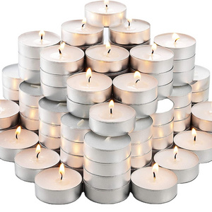 tea light candle paraffin wax smokeless white candle tealight