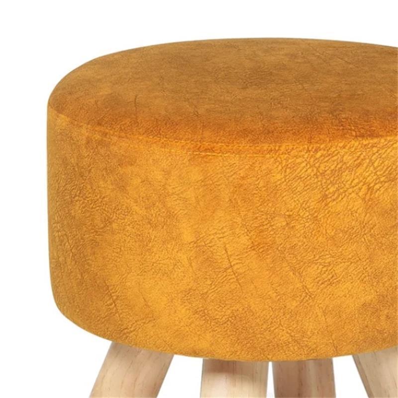 High quality modern round 4 leg footstool kids pouf stool