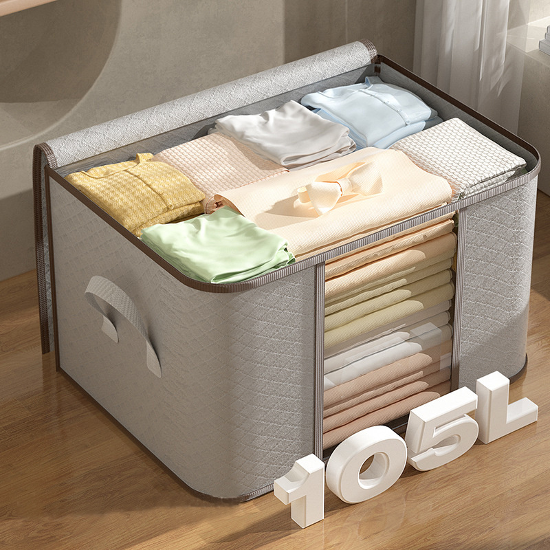 folding non-woven storage box cabinet household collapsible receive bag convenient foldable fabric clothing storage box