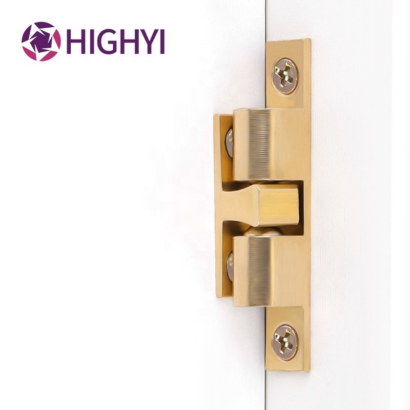 HIGHYI ball catch door hardware thickened pure copper ball door latch double tension cabinet  latch