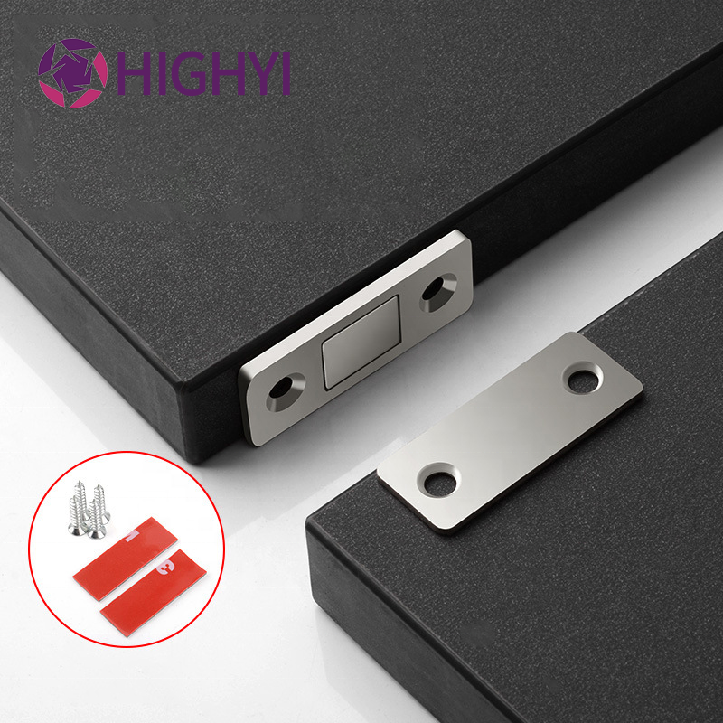 HIGHYI cabinet magnetic catch L-shaped strong magnetic cabinet catch furniture accessories  invisible magnetic catch