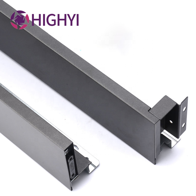 HIGHYI cold-rolled steel riding horse drawer furniture cabinet ultra-thin concealed cushioning damping drawer slide