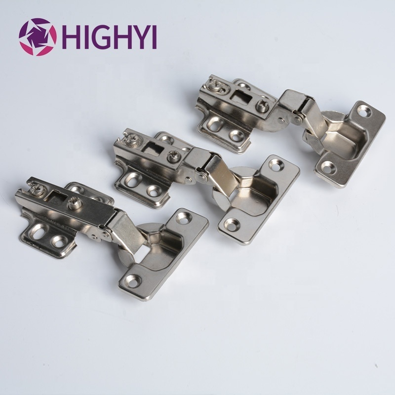 HIGHYI cabinet wooden door two way hidden hinge 90 degree angle cupboard adjustable hinges self close 60g furniture hinges