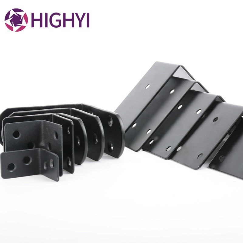 HIGHYI furniture stainless steel corner bracket connector shelf supports cabinet hanging angle bracket T shape corner bracing