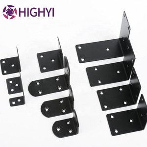 HIGHYI furniture stainless steel corner bracket connector shelf supports cabinet hanging angle bracket T shape corner bracing