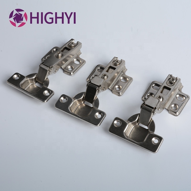 HIGHYI cabinet wooden door two way hidden hinge 90 degree angle cupboard adjustable hinges self close 60g furniture hinges