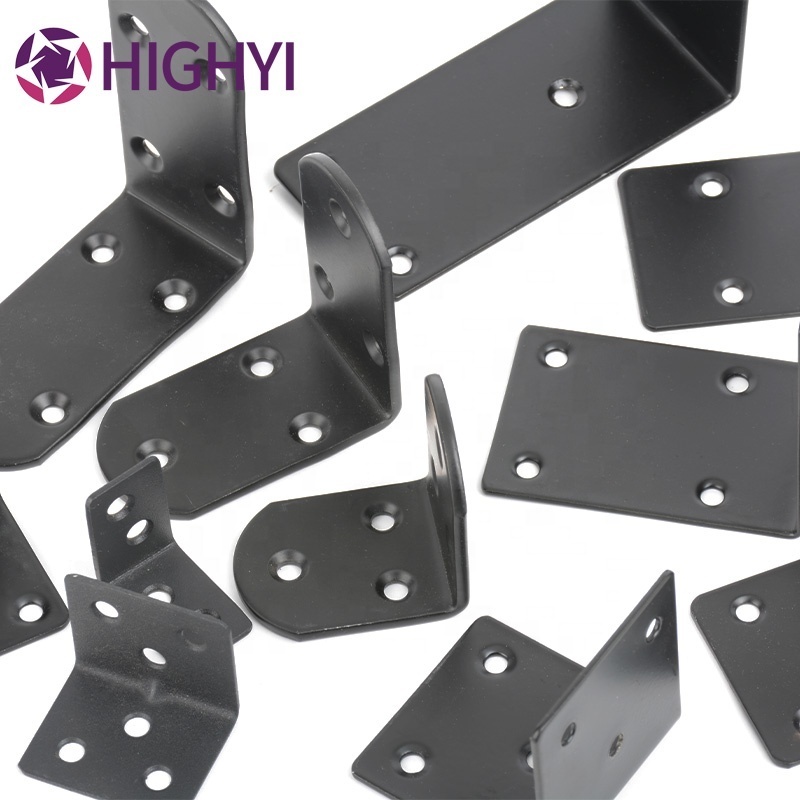 HIGHYI furniture stainless steel corner bracket connector shelf supports cabinet hanging angle bracket T shape corner bracing