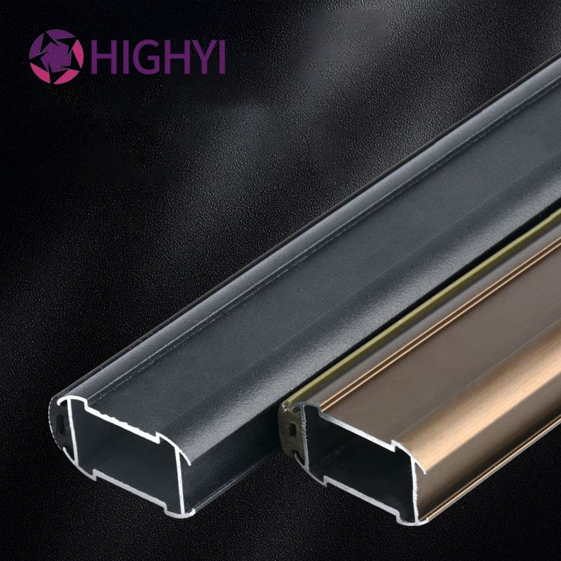 HIGHYI aluminum alloy hanging rod for wardrobe furniture cabinet thickened rods for hanging clothes