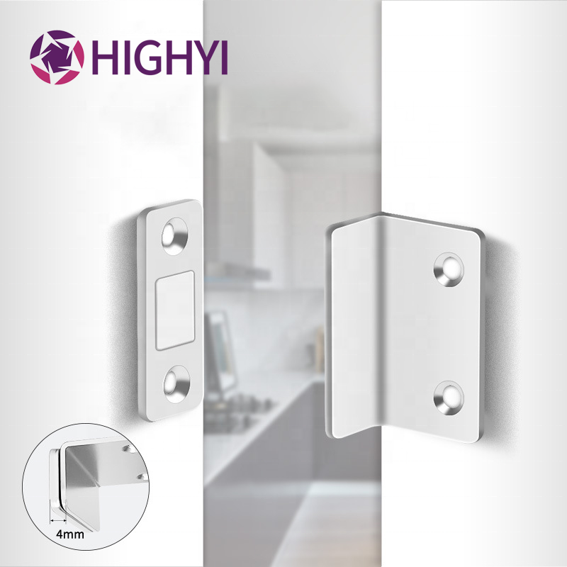 HIGHYI cabinet magnetic catch L-shaped strong magnetic cabinet catch furniture accessories  invisible magnetic catch