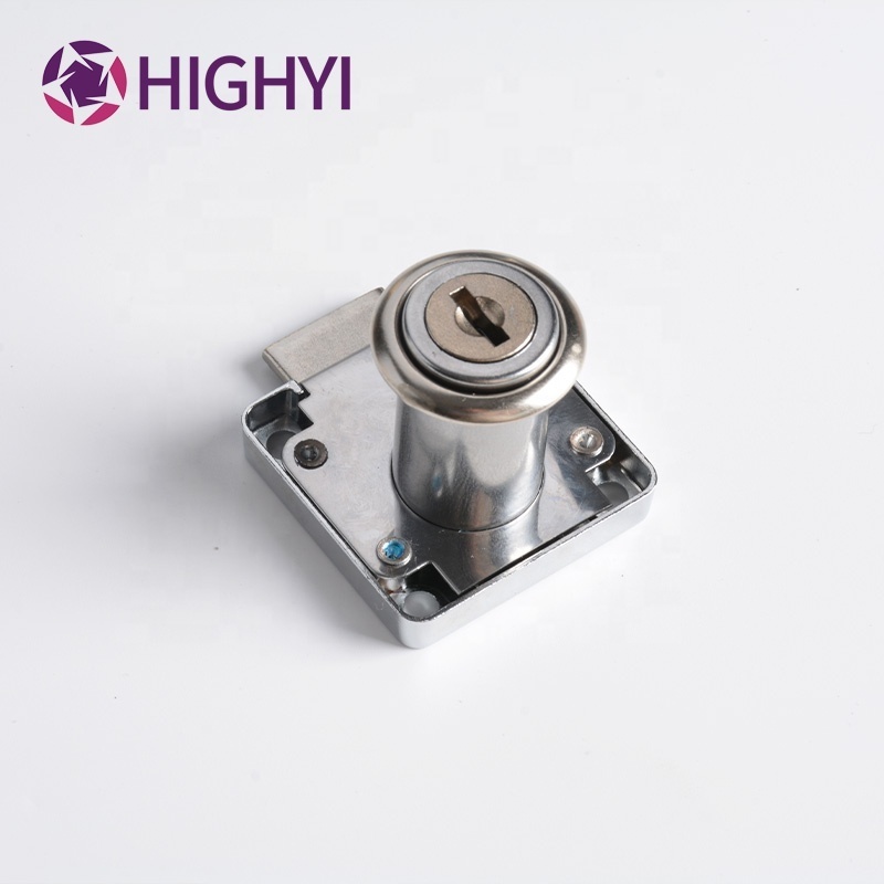 HIGHYI cabinet fold key drawer lock manufacturers office locker cam lock hardware antique pedestal furniture lock