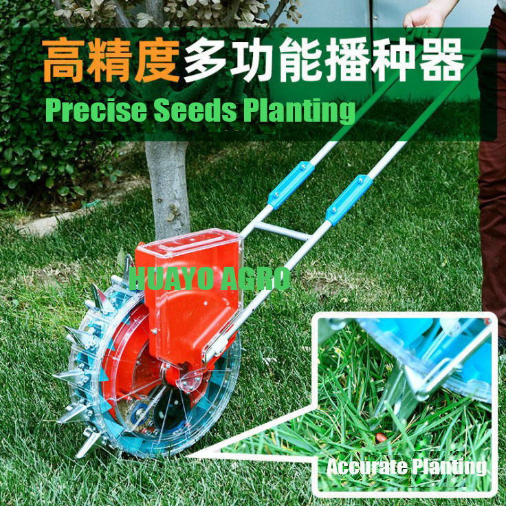 Hand operated bean corn seed drill machine