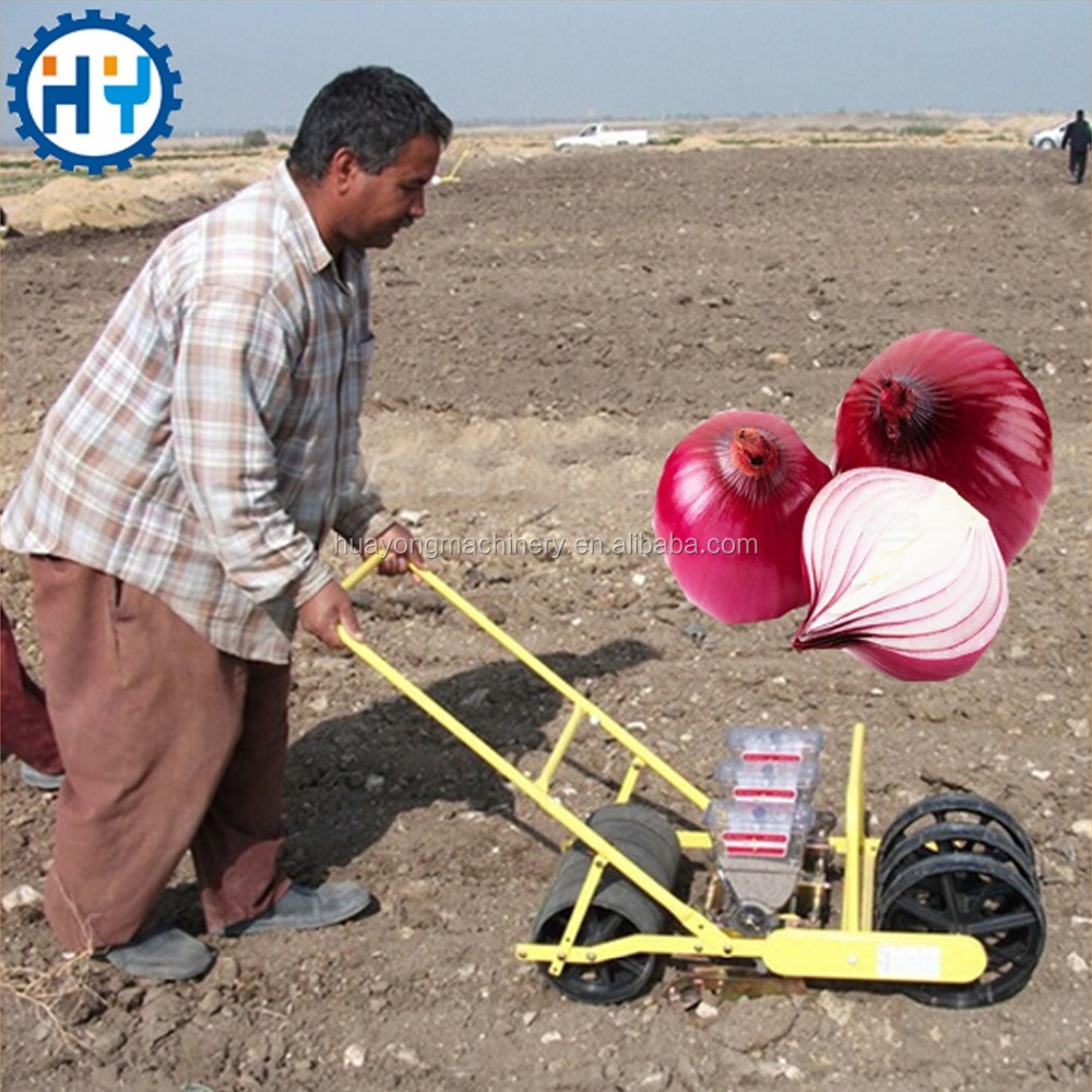 Hand onion seeds planting machine