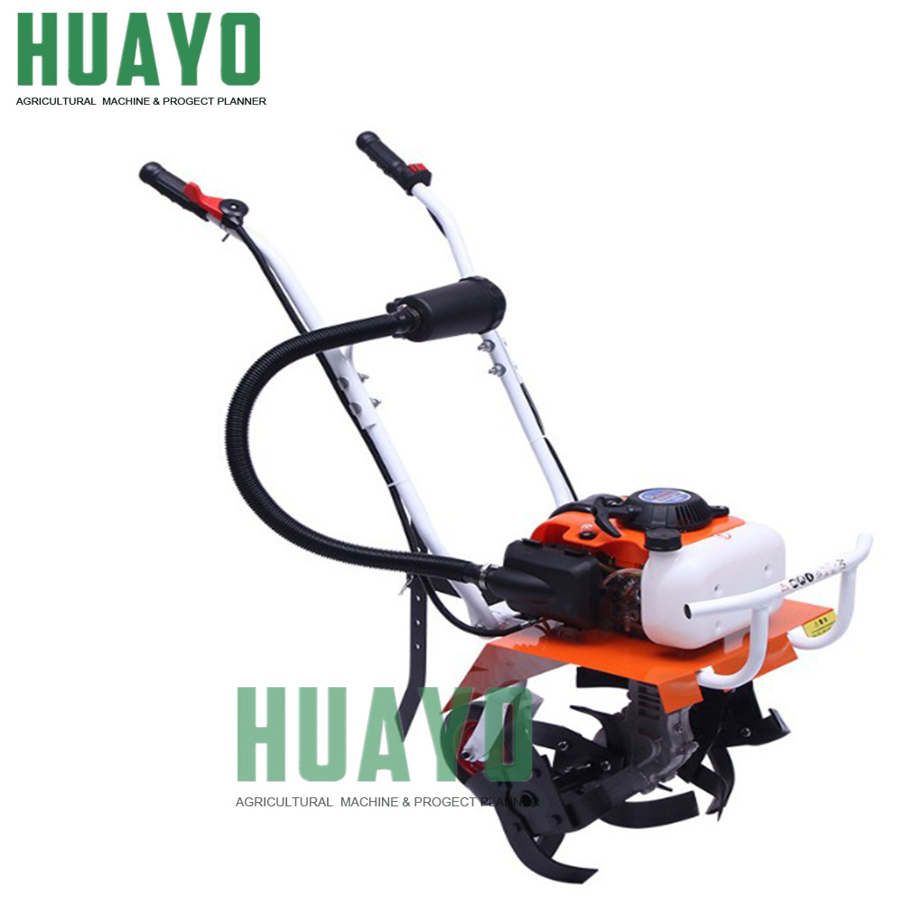 Hot Gasoline Rotary 2 stroke Mini Power Weeder Tiller Cultivator