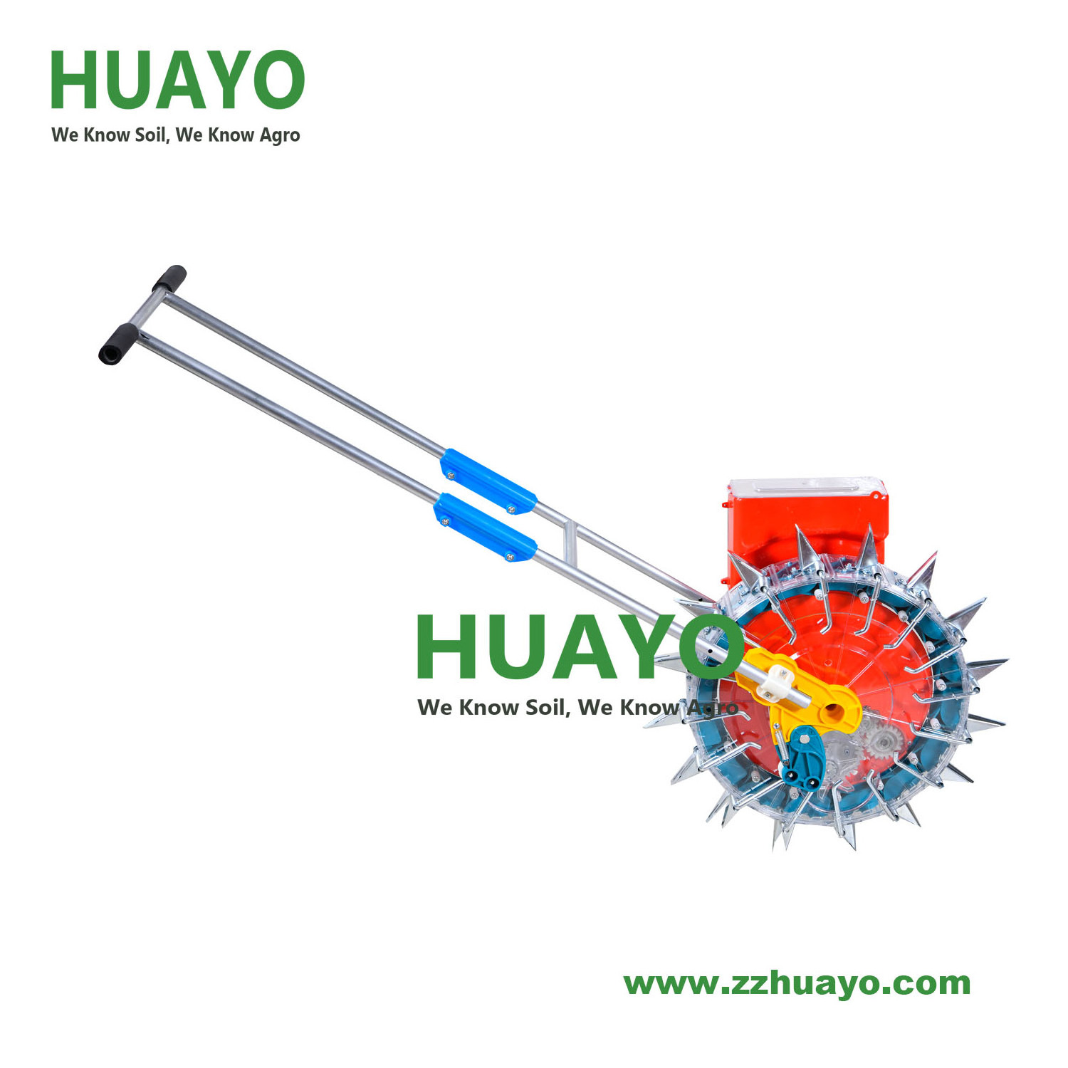 Hand operated bean corn seed drill machine