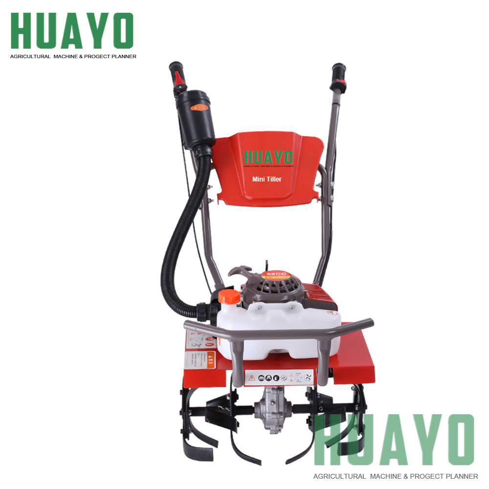 Hot Gasoline Rotary 2 stroke Mini Power Weeder Tiller Cultivator